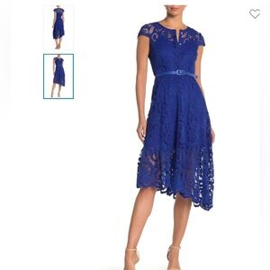 Nanette Nanette Lepore Lace cap sleeve dress Blue 8